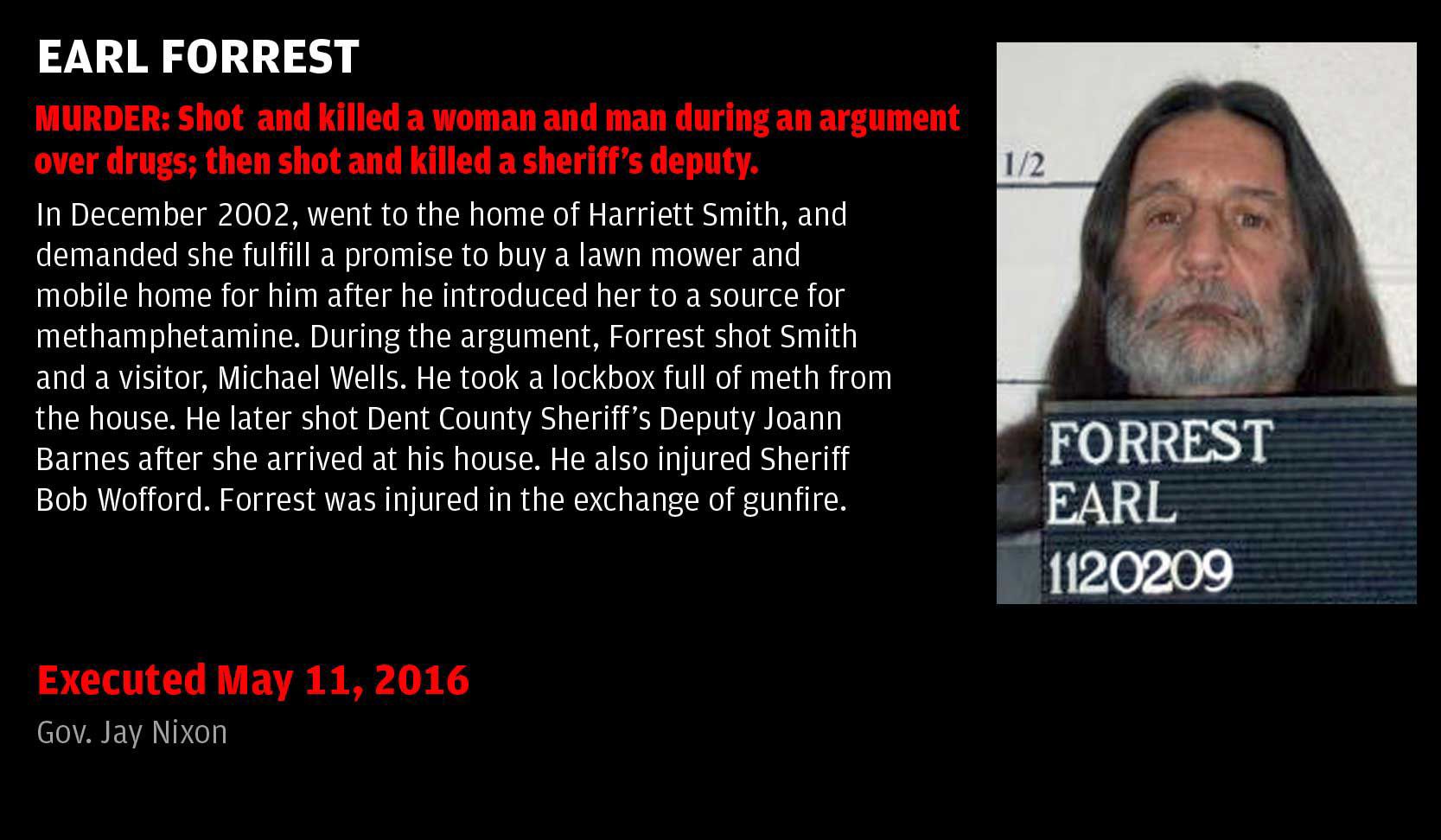 Executed May 11, 2016: Earl Forrest